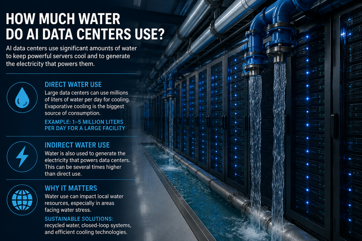 How Much Water Do AI Data Centers Use?